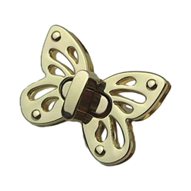 Minnieouse Monedero con cerradura con cerradura de hardware - Bolso elegante y resistente al óxido Bolso de hombro de amplia aplicación y cierre Ropa, zapatos y accesorios Miscelánea Luz de oro