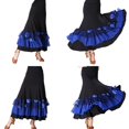 thumbnail image 5 of Vestido grande de ala grande para mujer para baile de salón  con banda elástica jinwen Vestido de baile latino, 5 of 5