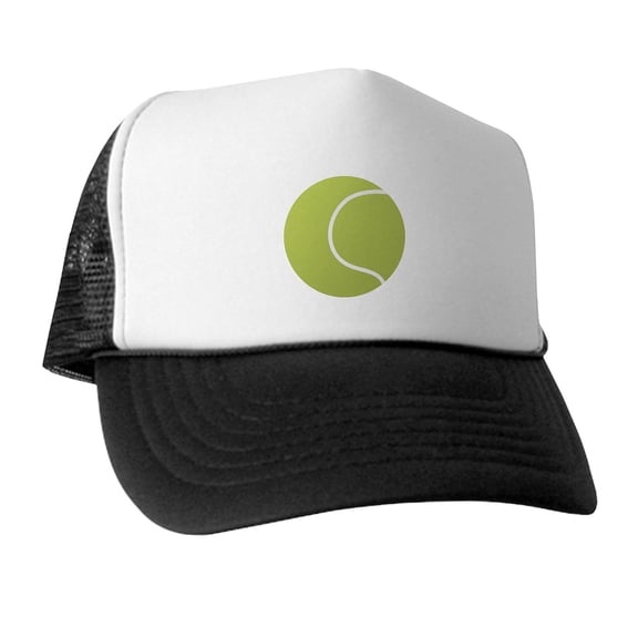 CafePress - Tennis Ball Icon - Adjustable Unisex Printed Trucker Hat with Mesh Back