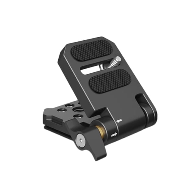 Cateissary Placa en L de aleación de aluminio, placa de liberación rápida universal para equipo de fotografía con cardán Manfrotto T50 Estabilizadores de cámara K38 ARCA