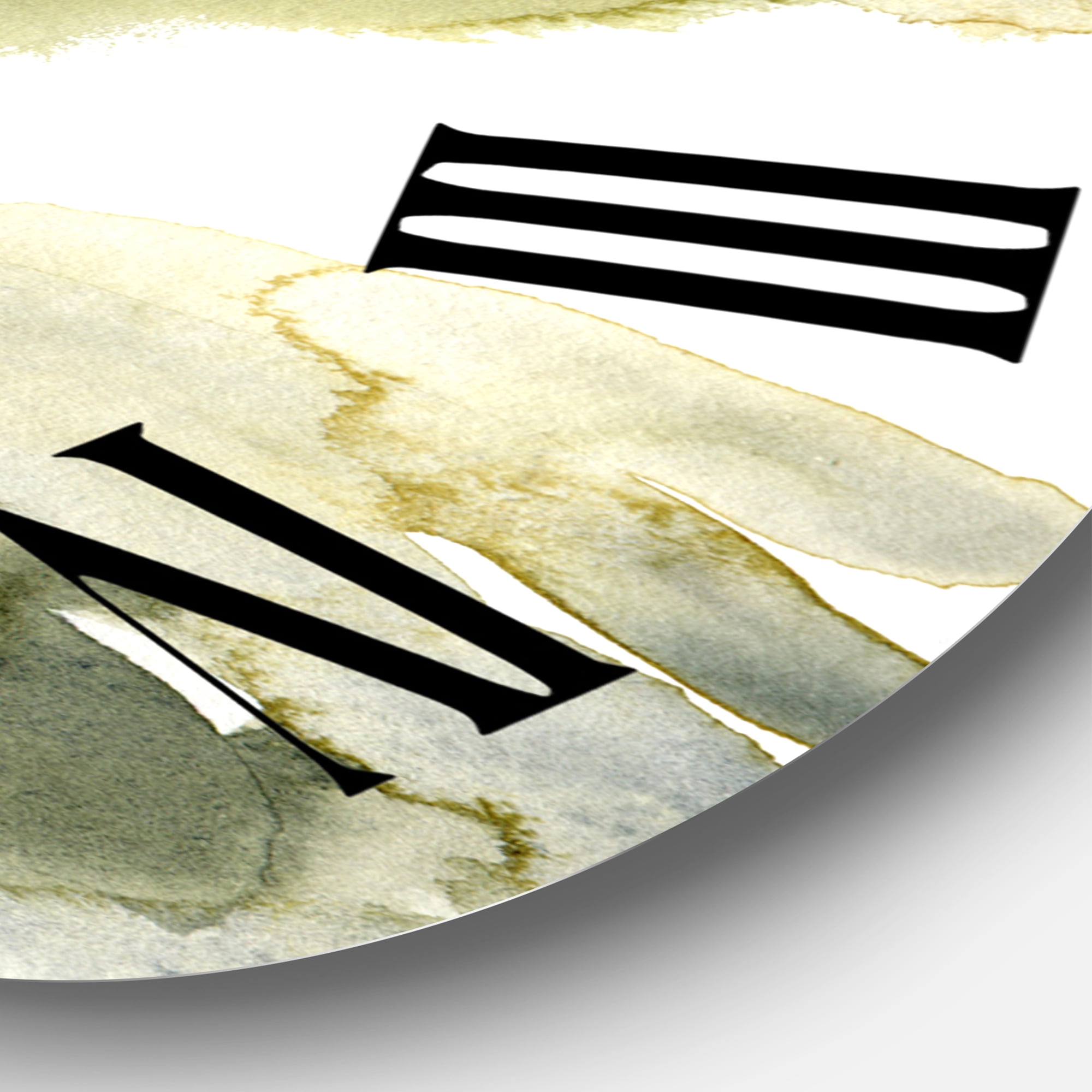 Designart 1 in Modern,Contemporary Wall Clock