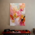 thumbnail image 6 of 1pc Abstract Canvas Wall Art with Soft Pastel Hues and Gold Foil Accents, framed Decor room hanging Wall Picture Decor for Home Gifts, living room, bathroom, bedroom, kitchen wall art decor canvas, 6 of 6