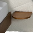thumbnail image 4 of Baxton Studio Bernice Japandi Cream Boucle and Walnut Brown Wood Queen Bed, 4 of 6