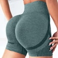 thumbnail image 2 of JGNGSHN Professional Women Workout Athletic Shorts Scrunch Shorts Seamless High Waisted Contour Gym Yoga Biker Shorts, 2 of 5