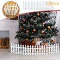 thumbnail image 2 of 20Pcs Christmas Tree Fence Decorations With Snowflake And Deer Design, Plastic Material And Easy Assembly For Holiday Scene, Village And Tabletop Decor, 3.94In Width, 0.7Lb, 2 of 9