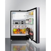 Summit ALRF49BIF 20 in. Built-In Refrigerator Freezer, Panel-Ready & Black