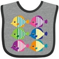 thumbnail image 3 of Inktastic Tropical Fish Lover Girls Baby Bib, 3 of 4