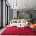 thumbnail image 2 of Lochas Soft Modern Area Rugs Fluffy Carpets for Living Room Bedroom Indoor Home Decor Nursery Rug,4'X6',Wine Red, 2 of 7