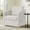 White, variant on Spruce & Spring Modern Upholstered Swivel Barrel Accent Chair with Removable Slipcover Green, Single Chair