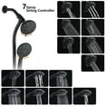 thumbnail image 4 of PROOX 7-Function Dual Head Shower Faucet Drill-Free slide bar combo Bathtub Spout Included Valve, 4 of 8