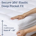 thumbnail image 5 of COOKEY Twin Mattress Topper, Quilted Fitted Mattress Protector with Deep Pocket, Breathable and Comfortable Mattress Pad, 39x75 Inches, 5 of 7