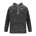 thumbnail image 4 of Men’s Pullover Hoodie Christmas Tree Print Long Sleeve Casual Hooded Sweatshirt Loose Fit Holiday Graphic Top Dark Gray XL, 4 of 4