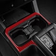 thumbnail image 4 of Real Bright Soft Car Interior Carbon Fiber Sticker DecorationRed Carbon Fiber Interior Floor Console Cupholder Cover For Toyota TacomaAuto Car Protection Interior Accessories, 4 of 8