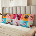 thumbnail image 6 of Body Pillow Cover, Colorful Dog Cat Collage Body Pillow Cases with Zipper Soft Breathable Smooth Skin Friendly Long Pillow Case 20x60 inches, 1Pcs, 6 of 7