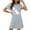 Light Blue, variant on Sakmal Comfy Moomoos for Women Sleep Pink Short Sleep Dress Cat Print Short Sleeve Nightgowns for Women