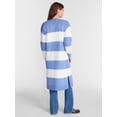 thumbnail image 2 of No Boundaries Open Front Duster Cardigan, Midweight, Women's and Women’s Plus XXS-4X, 2 of 4