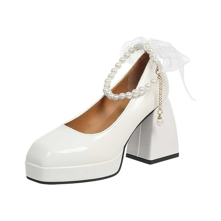 

KI-8jcuD Flat Summer Sandals For Women Ladies Fashion Mary Jane Shoes Leather High Heel Shoes Versatile Waterproof Platform Square Head Thick High Thick Heel Shoes Womens Sandals Dressy Sandals Wome