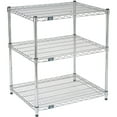 thumbnail image 3 of Nexel 3 Shelf Chrome ESD Wire Shelving Unit Starter 48""W x 21""D x 34""H, 3 of 3