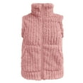 thumbnail image 4 of Zedker Women's Fleece Vest Outerwear Sleeveless Lightweight Zip Jackets for Women Warm Soft Hiking Running Vest Zipper Pockets Pink L, 4 of 9