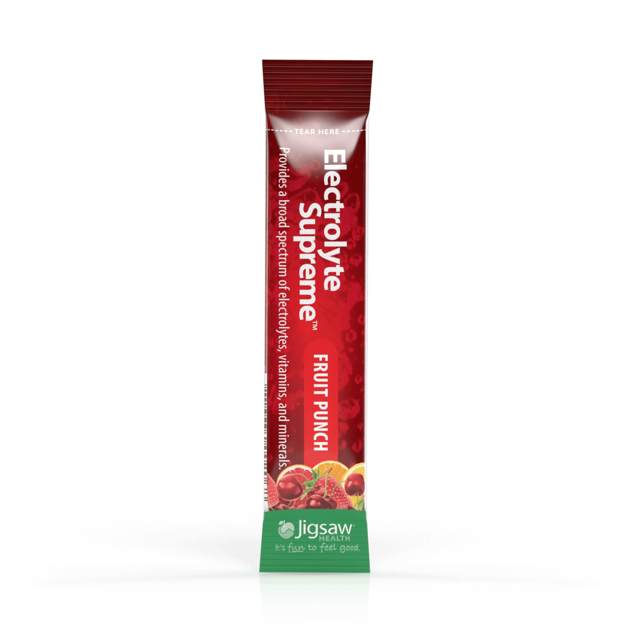 Jigsaw Health Electrolyte Supreme | Broad Spectrum of Electrolytes + Trace Minerals | Fruit Punch Flavor | 60 Servings (Packets)
