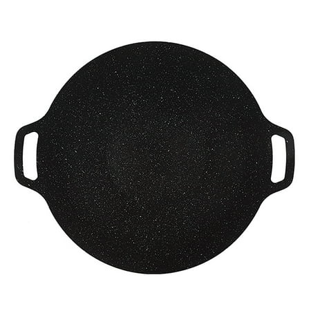 

HAFNFUE Grill Pan Multifunctional Non Stick Korean Barbecue Pan Baking Pan Portable Griddle with Double Handle for Home Kitchen Camping Travel 1pc Cookie Sheets for Baking Non Stick Set