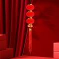thumbnail image 4 of DAMAI Chinese New Year Hanging Red Mini Lanterns, Spring Festival Oriental Pendant Ornaments, 2025 Year of The Snake Asian Lunar New Year Hanging Decoractions for Home Office Wall Door Window, 4 of 5