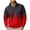 Mens Hoodies & Sweatshirts Red, variant on Mock Neck Sweatshirts for Men with Zipper Fleece Lined Long Sleeve Shirts Mens Trendy Gradient Printed Pullover Warm Athletic Workout Sweatshirt Tops