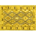 thumbnail image 1 of Ahgly Company Indoor Rectangle Southwestern Yellow Country Area Rugs, 8' x 12', 1 of 4