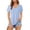 Light Blue, variant on CAIXIA Workout Tops Womens V Neck Short Sleeve T Shirts Moisture Wicking Yoga Gym Running Hiking Athletic Tee,Dark Blue
