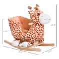 Brown Rocking Horse for Babies with Soothing Sound Feature Fast