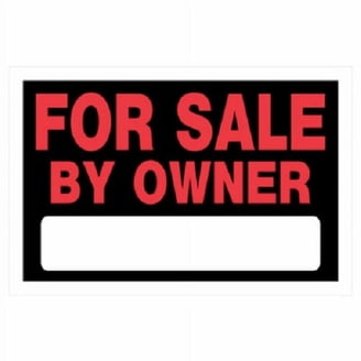 Hillman 8x11 Inch Glow-in-the-Dark Exit Sign - White, Safety Sign For Doors & Hallways