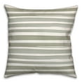 thumbnail image 2 of Creative Products Green and White Watercolor Stripe 18 x 18 Spun Poly Pillow, 2 of 3