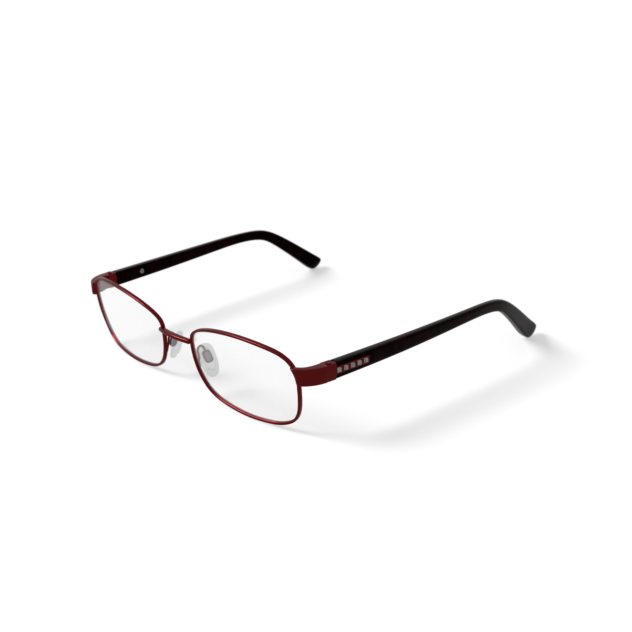 Visage Women's E214 Rectangular Prescription Eyeglasses with Case, Red