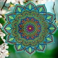 thumbnail image 7 of Tmrbno | 3D Metal Wind Spinner Hanging Pinwheels Mandala 12 Inches Stainless Steel Outdoor Gard, 7 of 7