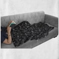 thumbnail image 6 of Cactus Soft Flannel Fleece Throw Blanket, Various Outline Style Prickle Plants on Chalkboard Look Background, Cozy Plush for Indoor and Outdoor Use, 50" x 60", Charcoal Grey White, by Ambesonne, 6 of 6