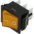 thumbnail image 1 of SWITCH BALANCIN CON PILOTO 6PATAS 2P-2T AMARILLO RADOX CH835-051, 1 of 2