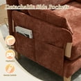 thumbnail image 4 of Leumius Foldable Sofa Bed,3-in-1 Convertible Sleeper Chair,Modern Foldable Sofa Chair With 3 Pillows for Small Spaces,Orange, 4 of 7