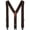 Brown, variant on Perry Products SN200 Men's Clip-On 2-in Suspenders - Red, Tall