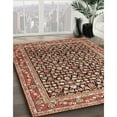 thumbnail image 3 of Ahgly Company Machine Washable Indoor Square Traditional Saffron Red Area Rugs, 6' Square, 3 of 7