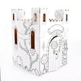 thumbnail image 4 of Easy Playhouse Fairy Tale Castle - Kids Art and Craft for Indoor and Outdoor Fun, Color, Draw, Doodle – Decorate and Personalize a Cardboard Fort, 32" X 32" X 43. 5" - Age 3+, White, 4 of 9