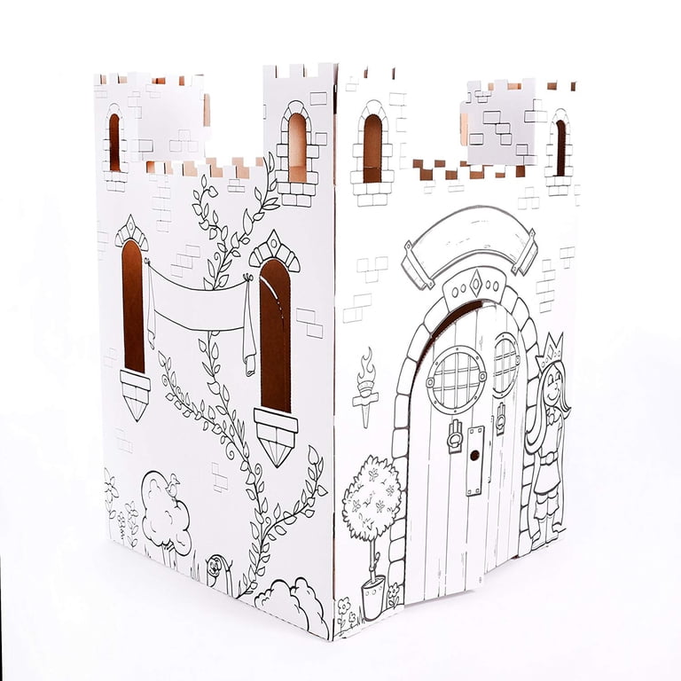 Coloring Castle Cardboard Playhouse photo 4