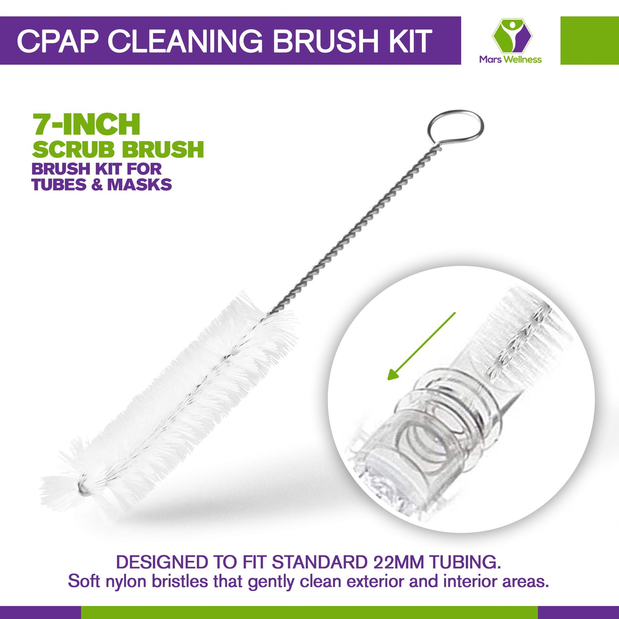 CPAP Tube and Mask Cleaning Brush Set –