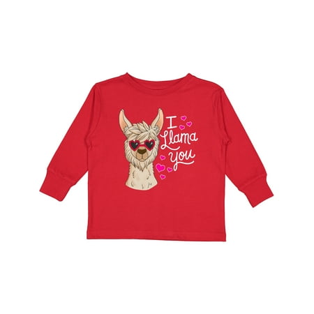 

Inktastic I Llama You with Llama Illustration Gift Toddler Boy or Toddler Girl Long Sleeve T-Shirt