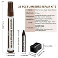Wood Grain Color Replenish Pen Set Scratch & Paint Fix Kit For