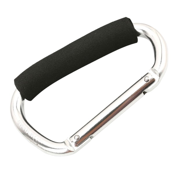 Soidarity Gancho en forma de D, accesorios profesionales de bloqueo firme, herramienta de espeleología para exteriores, Clip de fijación, Escalada Blanco