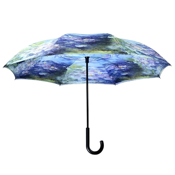 Galleria Monet, Water Lilies Stick Umbrella Reverse Close