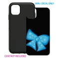 thumbnail image 2 of DistinctInk Custom SKIN / DECAL compatible with OtterBox Symmetry for iPhone 11 Pro (5.8" Screen) - Light Blue Black Bow Ribbon - Cartoon Bows / Ribbons, 2 of 5