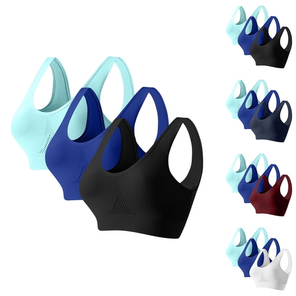 Bixock Women Underwear,Women Casual Bras,Bras for Women Sports Bra Yoga Workout Underwear Thin Seamless Racerback Wireless Light Support Athletic Top Bra