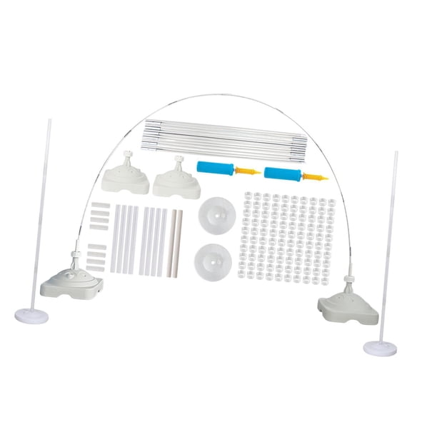 Kit de soporte de columna para globos, arco de globos con base estable y bomba, torre de globos 12 secciones