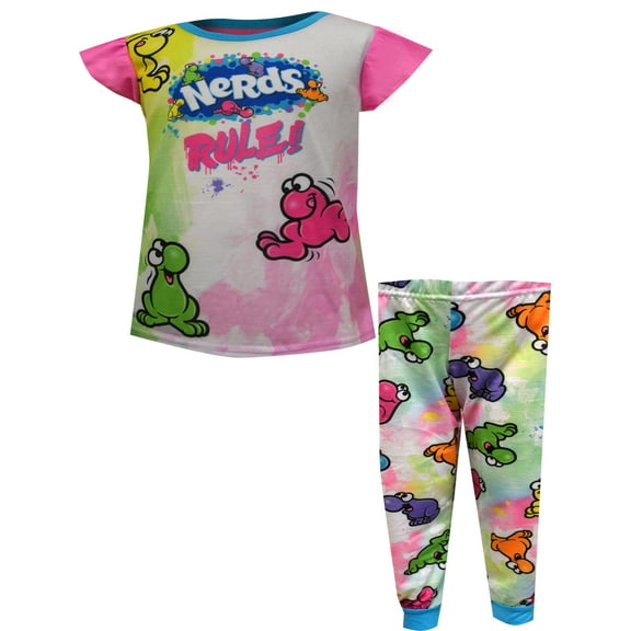 Komar Kids Girls Nerds Candy Nerds Rule Pajamas (8)